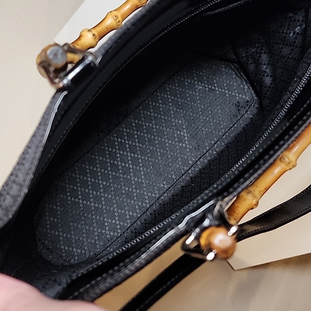 Gucci Tote With Bamboo Handles And COA - Picture 11 of 15
